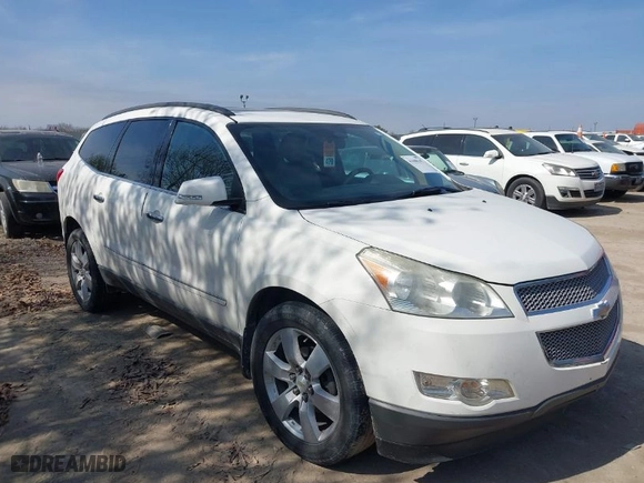 2012 Chevrolet Traverse LTZ with VIN 1GNKVLED7CJ120620, listed as a IAAI auction lot 41608162 with 187,089 mi miles. Bid and sale history available at carsss.com. Image 1.