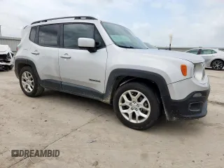 2018 Jeep Renegade Latitude with VIN ZACCJABB5JPG99197, listed as a Copart auction lot 61562795 with 134,152 mi miles and Salvage title. Bid and sale history available at DreamBid. Image 4.