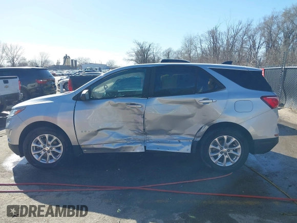 2020 Chevrolet Equinox LS with VIN 2GNAXHEV8L6234585, listed as a IAAI auction lot 41815626 with 123,417 mi miles and . Bid and sale history available at DreamBid. Image 14.