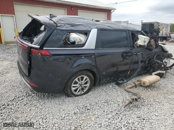 2022 Kia Carnival LXS with VIN KNDNB4H37N6123501, listed as a Copart auction lot 71453424 with 0 mi miles and Salvage Title. Bid and sale history available at carsss.com. Image 3.