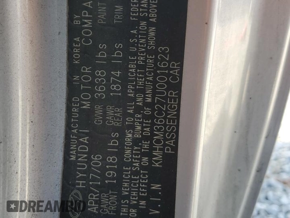 2007 Hyundai Accent GS with VIN KMHCM36C27U001623, listed as a Copart auction lot 45192065 with 130,289 mi miles and Salvage Title. Bid and sale history available at carsss.com. Image 15.