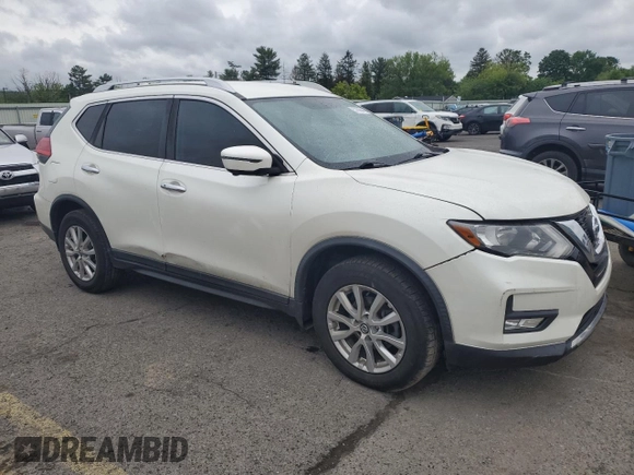 2017 Nissan Rogue SV with VIN KNMAT2MV1HP521146, listed as a Copart auction lot 57666445 with 123,010 mi miles and Salvage title. Bid and sale history available at DreamBid. Image 4.