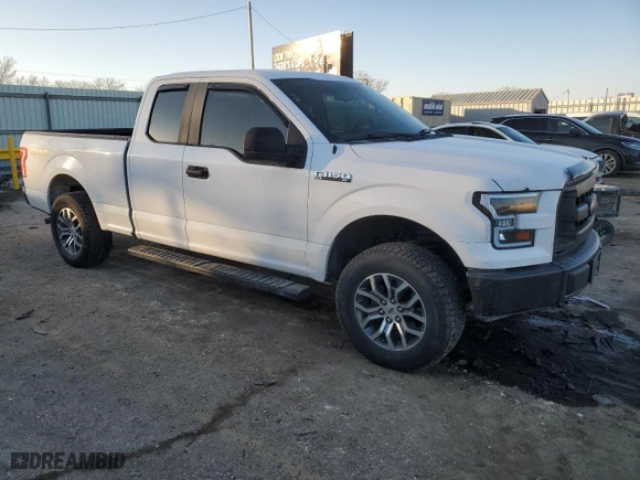 2017 Ford F-150 XL with VIN 1FTEX1E85HKD74173, listed as a Copart auction lot 42621345 with 161,578 mi miles and Salvage Title. Bid and sale history available at carsss.com. Image 4.