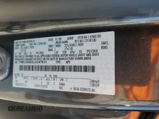 2020 Ford Escape SE with VIN 1FMCU0G6XLUC47613, listed as a Copart auction lot 48487555 with 99,310 mi miles and Non Repairable. Bid and sale history available at carsss.com. Image 14.