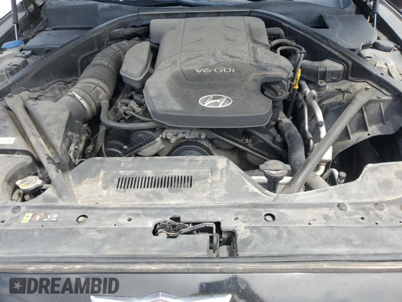 2015 Hyundai Genesis 3.8L with VIN KMHGN4JE9FU092479, listed as a Copart auction lot 68120854 with 218,187 mi miles and Salvage Title. Bid and sale history available at carsss.com. Image 11.