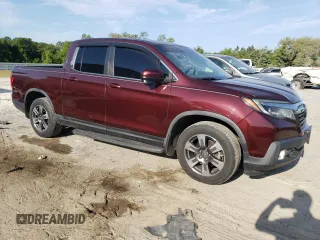 2019 Honda Ridgeline RTL-T with VIN 5FPYK2F67KB001114, listed as a Copart auction lot 55498555 with 79,755 mi miles and Salvage title. Bid and sale history available at DreamBid. Image 4.