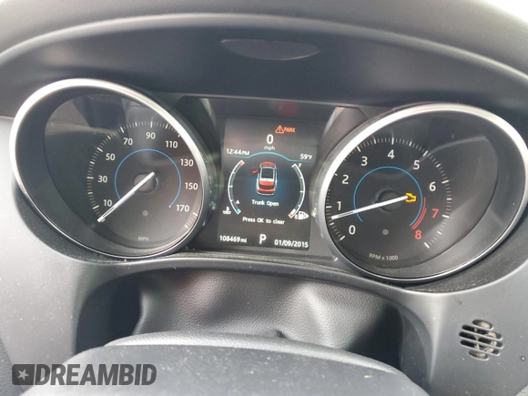 2017 Jaguar F-Pace 35t Premium with VIN SADCJ2BVXHA059128, listed as a Copart auction lot 52948875 with 108,469 mi miles and Clean Title. Bid and sale history available at DreamBid. Image 9.