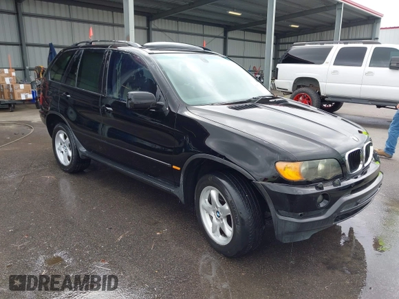 2003 BMW X5 3.0i with VIN 5UXFA53563LW26813, listed as a IAAI auction lot 41873041 with 188,523 mi miles. Bid and sale history available at carsss.com. Image 1.