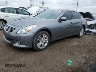 2011 Infiniti G25 Sedan x with VIN JN1DV6AR2BM653043, listed as a Copart auction lot 52509685 with 107,724 mi miles and Salvage Title. Bid and sale history available at carsss.com. Image 1.