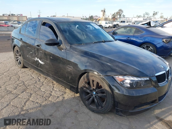 2007 BMW 3 Series 328i with VIN WBAVC53537FZ78563, listed as a IAAI auction lot 41851541 with Not Provided miles and . Bid and sale history available at carsss.com. Image 1.