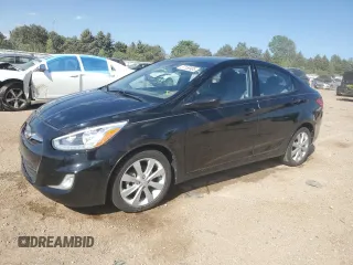 2014 Hyundai Accent GLS z VIN KMHCU4AEXEU753646, wystawiony jako Copart lot #57156905 z przebiegiem 53 639 mil mil oraz Szkoda całkowita • Salvage title. Historia ofert i sprzedaży dostępna na DreamBid. Obrazek 1.