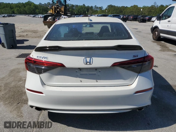 2024 Honda Civic Si z VIN 2HGFE1E57RH473443, wystawiony jako Copart lot #53428105 z przebiegiem Nie podano mil oraz Szkoda całkowita • Salvage title. Historia ofert i sprzedaży dostępna na DreamBid. Obrazek 6.