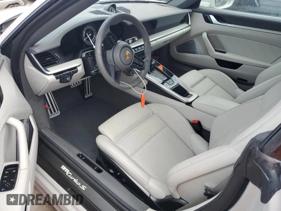 2021 Porsche 911 Turbo S with VIN WP0CD2A94MS263709, listed as a Copart auction lot 73958004 with Not Provided miles and Salvage Title. Bid and sale history available at DreamBid. Image 8.