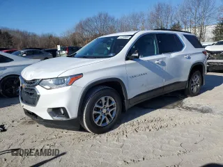 2020 Chevrolet Traverse LT Cloth z VIN 1GNEVGKW5LJ185069, wystawiony jako Copart lot #47259985 z przebiegiem 82 576 mil mil oraz Czysty tytuł • Clean title. Historia ofert i sprzedaży dostępna na DreamBid. Obrazek 1.