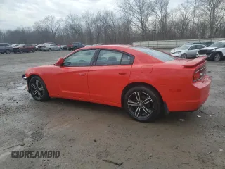 2014 Dodge Charger SXT with VIN 2C3CDXJG2EH123022, listed as a Copart auction lot 47090345 with 203,518 mi miles and Salvage Title. Bid and sale history available at carsss.com. Image 2.