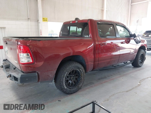 2021 Ram 1500 Lone Star z VIN 1C6SRFFT9MN676871, wystawiony jako IAAI lot #42344073 z przebiegiem 38 160 mil mil oraz . Historia ofert i sprzedaży dostępna na DreamBid. Obrazek 4.