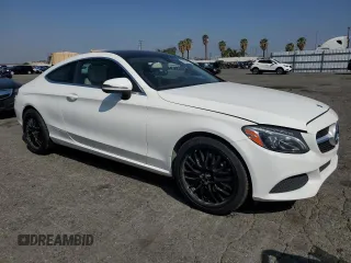 2017 Mercedes-Benz C 300 with VIN WDDWJ4KB1HF325798, listed as a Copart auction lot 55823605 with 94,951 mi miles and Salvage title. Bid and sale history available at DreamBid. Image 4.