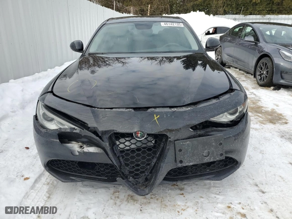 2017 Alfa Romeo Giulia with VIN ZARFAEDN1H7532294, listed as a Copart auction lot 46142135 with 125,859 mi miles and Salvage Title. Bid and sale history available at carsss.com. Image 5.