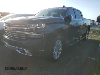 2021 Chevrolet Silverado 1500 High Country with VIN 3GCUYHETXMG296318, listed as a Copart auction lot 73781344 with 45,571 mi miles and Non Repairable. Bid and sale history available at carsss.com. Image 1.