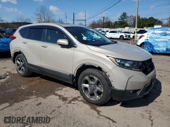 2019 Honda CR-V EX with VIN 2HKRW1H52KH505734, listed as a Copart auction lot 50371485 with 108,281 mi miles and Salvage Title. Bid and sale history available at DreamBid. Image 4.