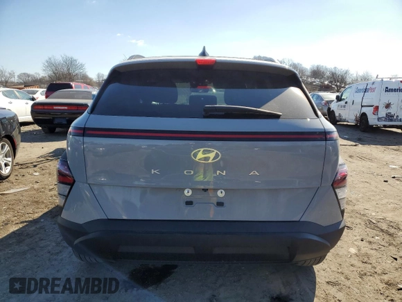 2024 Hyundai Kona SEL with VIN KM8HB3AB6RU065130, listed as a Copart auction lot 45712795 with 8,183 mi miles and Salvage Title. Bid and sale history available at carsss.com. Image 6.