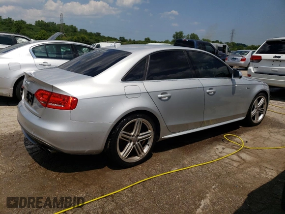 2011 Audi S4 Prestige with VIN WAUKGAFLXBA092434, listed as a Copart auction lot 63314974 with 125,090 mi miles and Salvage Title. Bid and sale history available at carsss.com. Image 3.