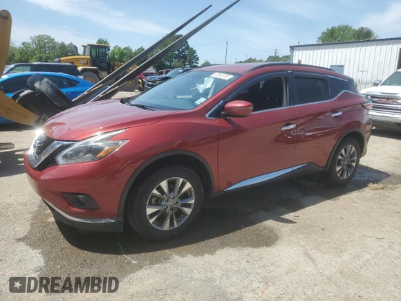 2018 Nissan Murano SV with VIN 5N1AZ2MG6JN155181, listed as a Copart auction lot 52548185 with 95,879 mi miles and Non Repairable. Bid and sale history available at DreamBid. Image 1.
