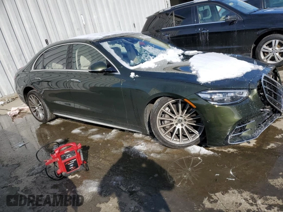 2023 Mercedes-Benz S-Class S 580 with VIN W1K6G7GB1PA236804, listed as a Copart auction lot 89270895 with 0 mi miles and Salvage Title. Bid and sale history available at carsss.com. Image 4.