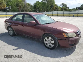 2007 Hyundai Sonata GLS with VIN 5NPET46CX7H236450, listed as a Copart auction lot 53999375 with 137,596 mi miles and Salvage Title. Bid and sale history available at DreamBid. Image 4.