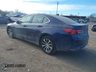 2015 Acura TLX with VIN 19UUB1F34FA026866, listed as a IAAI auction lot 41386202 with 72,638 mi miles. Bid and sale history available at carsss.com. Image 3.