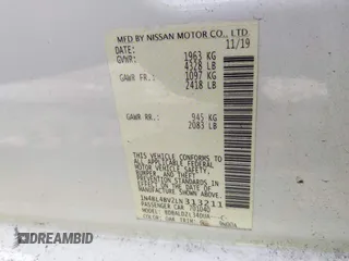 2020 Nissan Altima 2.5 S with VIN 1N4BL4BV2LN313211, listed as a IAAI auction lot 41468768 with 160,940 mi miles. Bid and sale history available at carsss.com. Image 9.