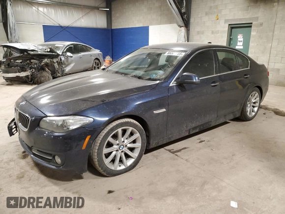 2015 BMW 5 Series 535i xDrive with VIN WBA5B3C57FD544311, listed as a Copart auction lot 88307785 with 166,662 mi miles and Salvage Title. Bid and sale history available at carsss.com. Image 1.
