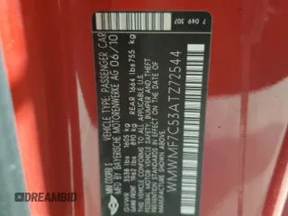 2010 MINI Hardtop S z VIN WMWMF7C53ATZ72544, wystawiony jako Copart lot #64125695 z przebiegiem 70 587 mil mil oraz Czysty tytuł • Clean title. Historia ofert i sprzedaży dostępna na DreamBid. Obrazek 12.