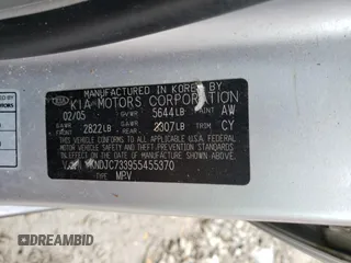 2005 Kia Sorento LX z VIN KNDJC733955455370, wystawiony jako Copart lot #47553645 z przebiegiem 195 471 mil mil oraz Szkoda całkowita • Salvage title. Historia ofert i sprzedaży dostępna na DreamBid. Obrazek 13.