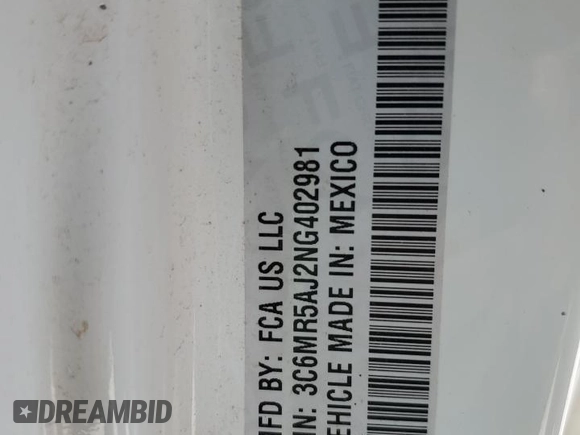 2022 Ram 2500 Tradesman with VIN 3C6MR5AJ2NG402981, listed as a Copart auction lot 69225254 with 31,321 mi miles and Salvage Title. Bid and sale history available at carsss.com. Image 14.