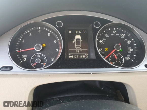2014 Volkswagen CC R-Line with VIN WVWBP7AN8EE532453, listed as a Copart auction lot 74605834 with 108,124 mi miles and Non Repairable. Bid and sale history available at carsss.com. Image 9.