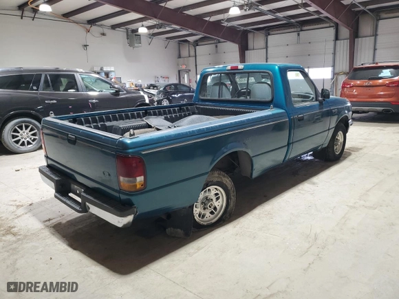 1994 Ford Ranger Splash with VIN 1FTCR10A0RTA97925, listed as a Copart auction lot 44738355 with 149,659 mi miles and Salvage Title. Bid and sale history available at carsss.com. Image 3.