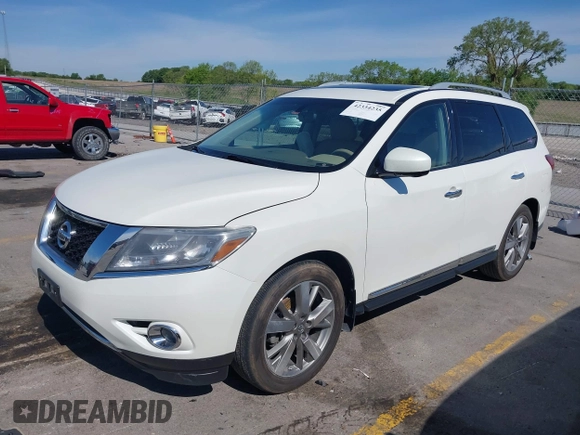 2015 Nissan Pathfinder SL with VIN 5N1AR2MM4FC707351, listed as a IAAI auction lot 42334235 with 124,017 mi miles and . Bid and sale history available at DreamBid. Image 2.
