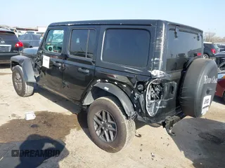 2024 Jeep Wrangler Sport S with VIN 1C4PJXDNXRW349946, listed as a IAAI auction lot 41748865 with 6,310 mi miles. Bid and sale history available at carsss.com. Image 3.