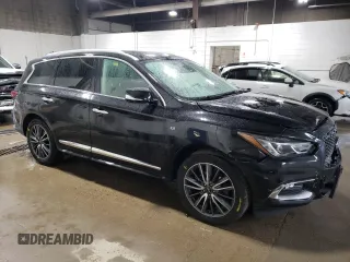 2019 Infiniti QX60 Luxe with VIN 5N1DL0MM3KC518400, listed as a Copart auction lot 55280515 with 194,682 mi miles and Salvage title. Bid and sale history available at DreamBid. Image 4.