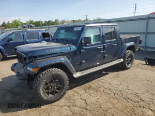 2025 Jeep Gladiator Willys z VIN 1C6PJTAG9SL512776, wystawiony jako Copart lot #55458875 z przebiegiem 1 006 mil mil oraz Szkoda całkowita • Salvage title. Historia ofert i sprzedaży dostępna na DreamBid. Obrazek 1.