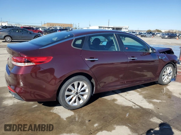 2016 Kia Optima LX with VIN 5XXGT4L35GG082108, listed as a Copart auction lot 41837425 with 78,022 mi miles and Salvage Title. Bid and sale history available at carsss.com. Image 3.