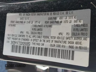 2016 Mazda 3 i Sport with VIN 3MZBM1K70GM268869, listed as a IAAI auction lot 41445402 with 167,492 mi miles and . Bid and sale history available at DreamBid. Image 9.