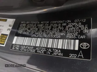 2013 Scion tC z VIN JTKJF5C79D3053026, wystawiony jako IAAI lot #42002429 z przebiegiem 95 774 mil mil oraz . Historia ofert i sprzedaży dostępna na DreamBid. Obrazek 9.