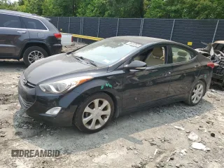 2013 Hyundai Elantra GLS z VIN 5NPDH4AE1DH276420, wystawiony jako Copart lot #59202805 z przebiegiem 103 021 mil mil oraz Szkoda całkowita • Salvage title. Historia ofert i sprzedaży dostępna na DreamBid. Obrazek 1.