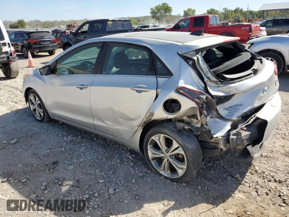 2013 Hyundai Elantra GT w/Blue Int with VIN KMHD35LE8DU048353, listed as a Copart auction lot 73672804 with 79,479 mi miles and Salvage Title. Bid and sale history available at carsss.com. Image 2.