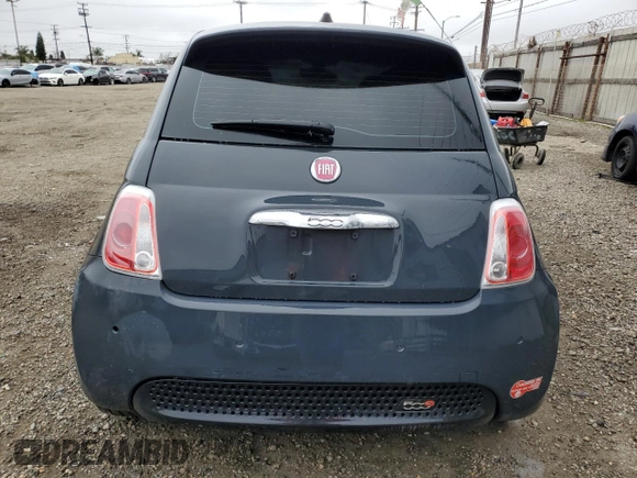 2017 FIAT 500e with VIN 3C3CFFGE6HT565517, listed as a Copart auction lot 51302555 with 69,203 mi miles and Clean Title. Bid and sale history available at carsss.com. Image 6.