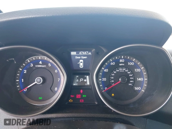 2014 Hyundai Elantra GT with VIN KMHD35LH0EU234707, listed as a IAAI auction lot 42046837 with 47,447 mi miles. Bid and sale history available at carsss.com. Image 7.