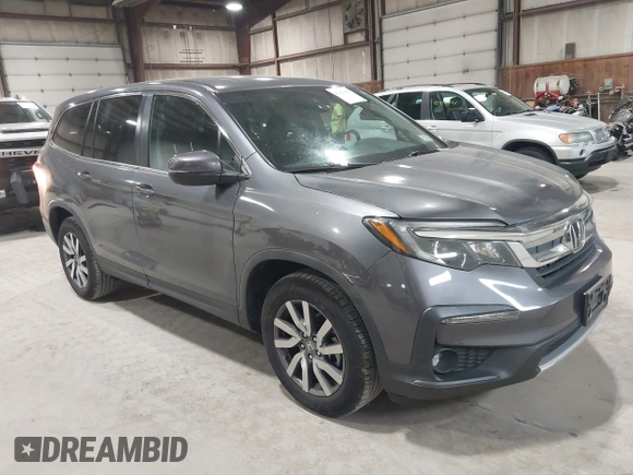 2019 Honda Pilot EX-L with VIN 5FNYF6H51KB099825, listed as a IAAI auction lot 42421688 with 51,370 mi miles and . Bid and sale history available at DreamBid. Image 1.