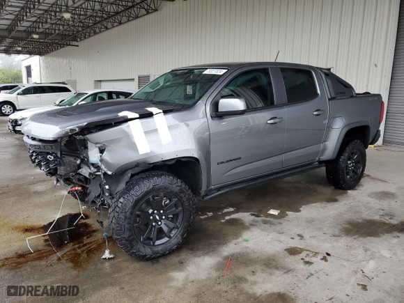 2021 Chevrolet Colorado 4WD ZR2 with VIN 1GCGTEEN0M1251317, listed as a Copart auction lot 73227024 with 38,646 mi miles and Salvage Title. Bid and sale history available at carsss.com. Image 1.